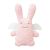 Ange lapin musical rose (24 cm)