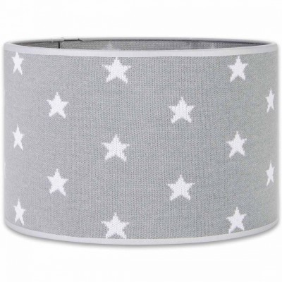 Abat-jour star gris et blanc (30 cm)