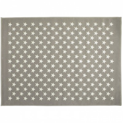 Tapis enfant acrylique étoiles gris (140 x 200 cm)