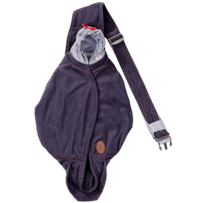 Porte bébé ventral shelter 2.0 fleece gris reluxury