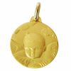 M�daille Petit Loupiot r�veur (or jaune)  par A.Augis
