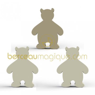Poign�es ludiques Baboum Zamba et Hippoum beige (lot de 3) par Noukie's