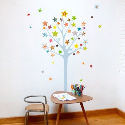 Sticker arbre à étoiles