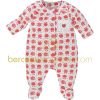 Pyjama en maille imprim� Corail, rouge & co (pr�matur� au 12 mois)