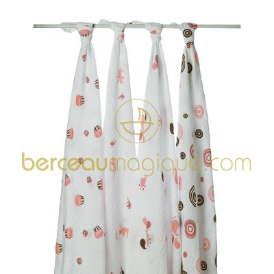 Lot de 4 maxi-langes F�es par Aden + Anais