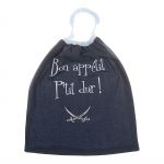 Serviette doubl�e �lastiqu�e Bon app�tit P'tit Dur par BB & Co