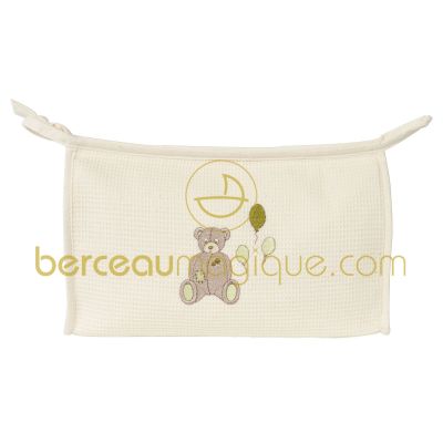 Trousse de toilette Nounours (18 x 28 cm) par La maison des abeilles
