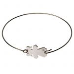 Bracelet Fil d'amour motif au choix (Grand mod�le) (Or blanc) - Loupidou