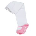 Collants : Babies blanc/rose (0-12mois) - BB & Co