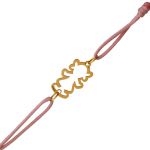 Bracelet cordon petite fille ajour�e (or jaune) - A.Augis
