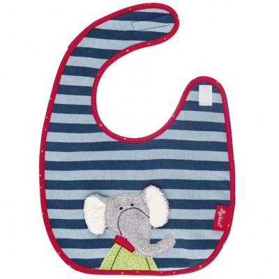 Bavoir lolo lombardo éléphant bleu