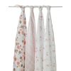 Lot de 4 maxi-langes Pois rose