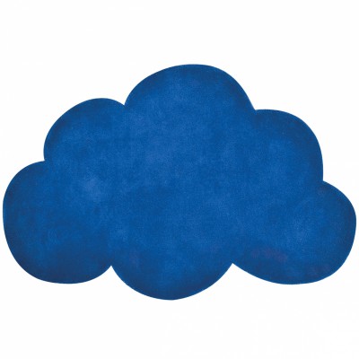 Tapis coton nuage bleu by sophie cordier (64 x 100 cm)