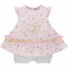 Ensemble robe et bloomer Aquarelle rose (1 mois au 12 mois)