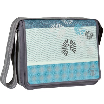 Sac à langer casual bloom gris et bleu