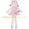 Poup�e velours Aquarelle rose