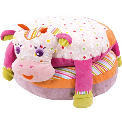 Pouf enfant vache jonquille