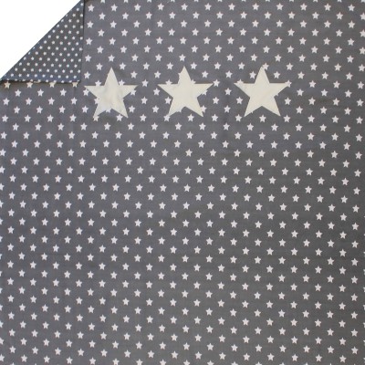 Housse de couette silver star grise (100 x 135 cm)