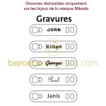 Gravure pr�nom ou date style Mikado - Mikado