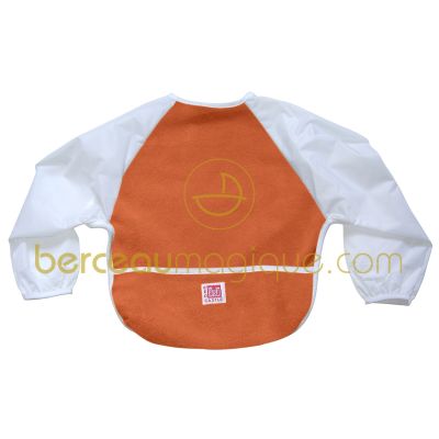 Bavoir polaire avec manches orange (12-24 mois) par Red Castle