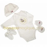 Set maternit� manches longues Oscarine et L�ontine par Noukie's