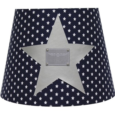 Abat-jour silver star étoile grise pour suspension (35 x 28 cm)