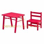 Table d'enfant framboise - Combelle