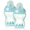 Lot de 2 biberons d�cor�s bleus (260ml)