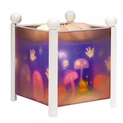 Lanterne magique ''les anges lapin'' blanche