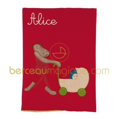 Livre de naissance personnalisable Hippo Les Loupiots par Moulin Roty