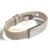 Bracelet Hip Hop Chocolat blanc (argent)