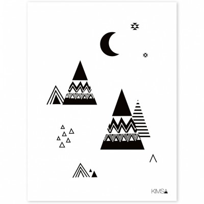 Poster montagnes origami play by claudia soria (30 x 40 cm)