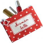 Mini Pochette F�te des m�res rouge personnalisable - Les Griottes