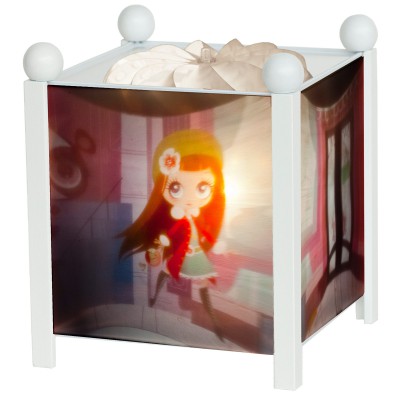 Lanterne magique animaux et petite fille littlest pet shop blanc