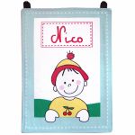 Plaque de porte bleu ciel personnalisable - Les Griottes