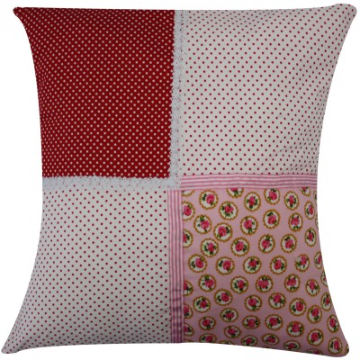 Coussin english rose patchwork (40 x 40 cm)
