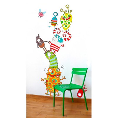 Sticker pyramide monstres