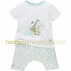 Ensemble T-shirt  et short fa�on sarouel Mini nature ((naissance au 6 mois)