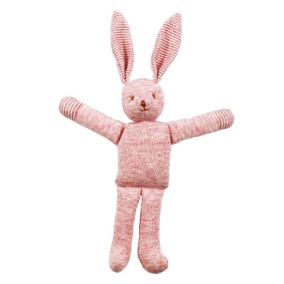 Lapin hochet bio rouge (20 cm) par Trousselier