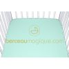 Drap housse jersey pistache (70cm x 140cm)