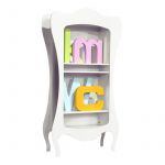 Biblioth�que Volute finition laqu� blanc - Mathy by bols