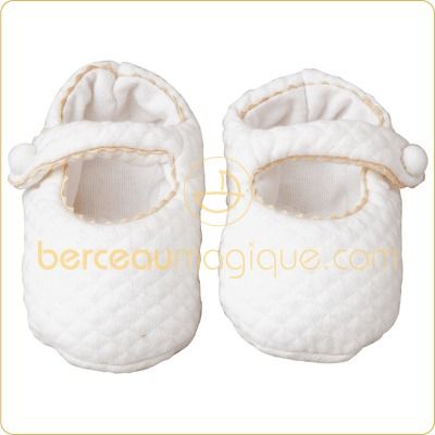 Chaussons blanc par Trousselier