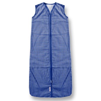 Gigoteuse �t� vichy bleue fonc�e (80 cm) par Cottonbaby