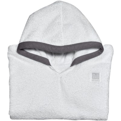 Poncho de bain fleur de coton blanc (9-36 mois)