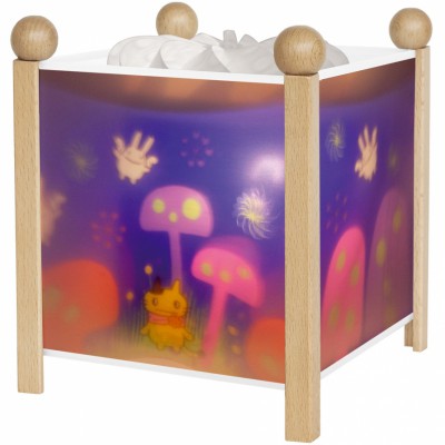 Lanterne magique ''les anges lapin'' naturel