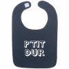 Bavoir ''P'tit dur'' bleu marine