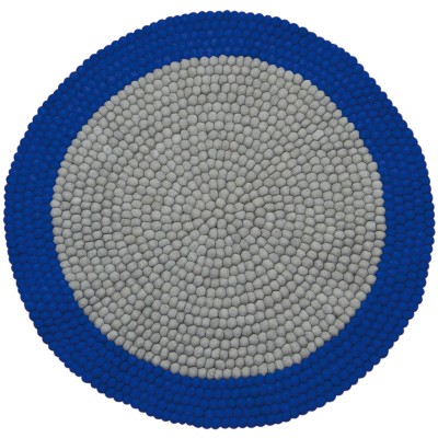 Tapis ballsrug neo mix bleu (diamètre : 90 cm)
