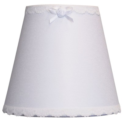 Abat-jour linen nature blanc pour lampe (13 x 14 cm)