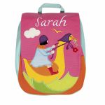 Sac � dos La gardeuse d'oie brod� ''Pr�nom'' - L'oiseau bateau