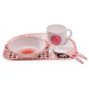 Coffret repas 5 pi�ces Savannah rose